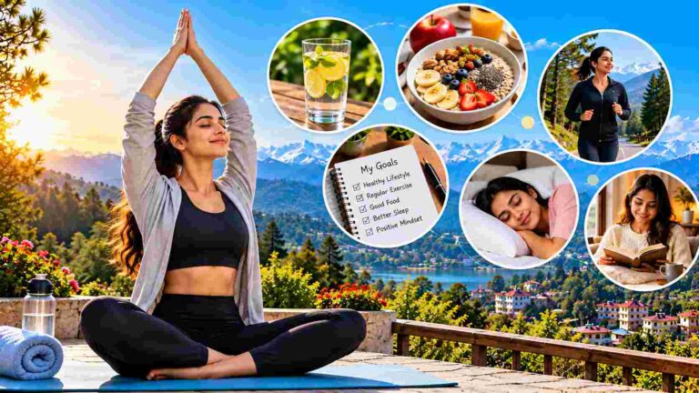 सुबह की स्वस्थ दिनचर्या में योग, पौष्टिक भोजन और आराम