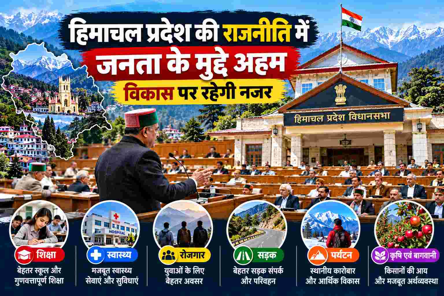 Himachal Pradesh politics, Vidhan Sabha, public issues and development priorities